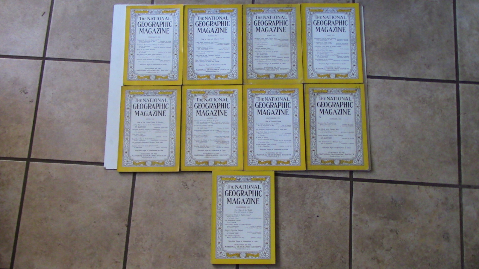 National Geographic 1951 Pick 1: February April May June October Going fast!