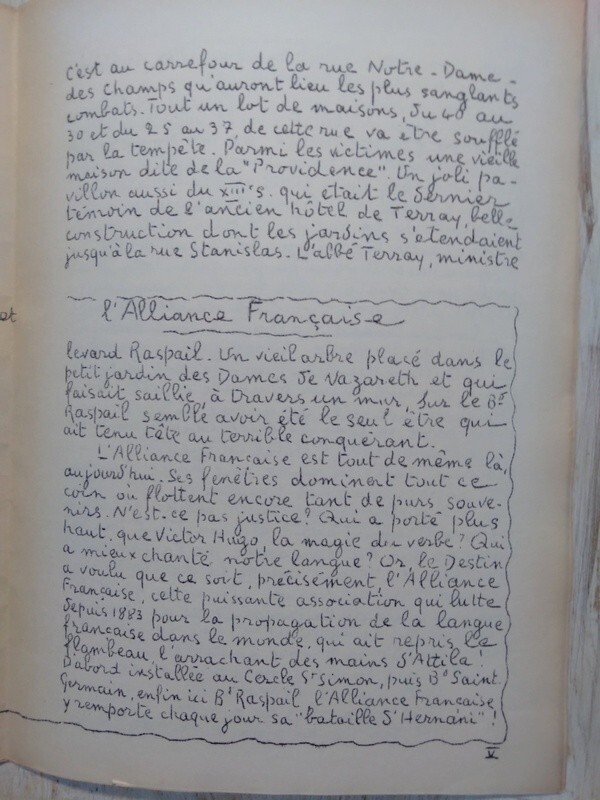 Vintage La Vrai Visage de Paris par Jean Jacques Chaplin Le Boulevard Raspail