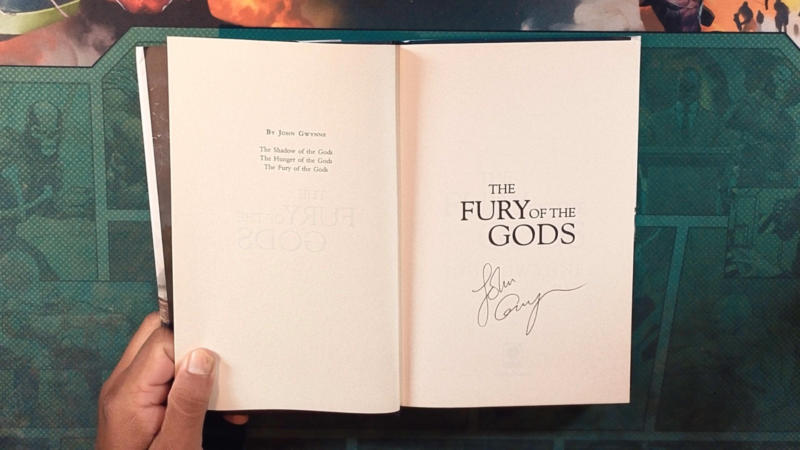 The Bloodsworn Trilogy (Shadow/Hunger) (Fury of the Gods SIGNED) Gwynne HC