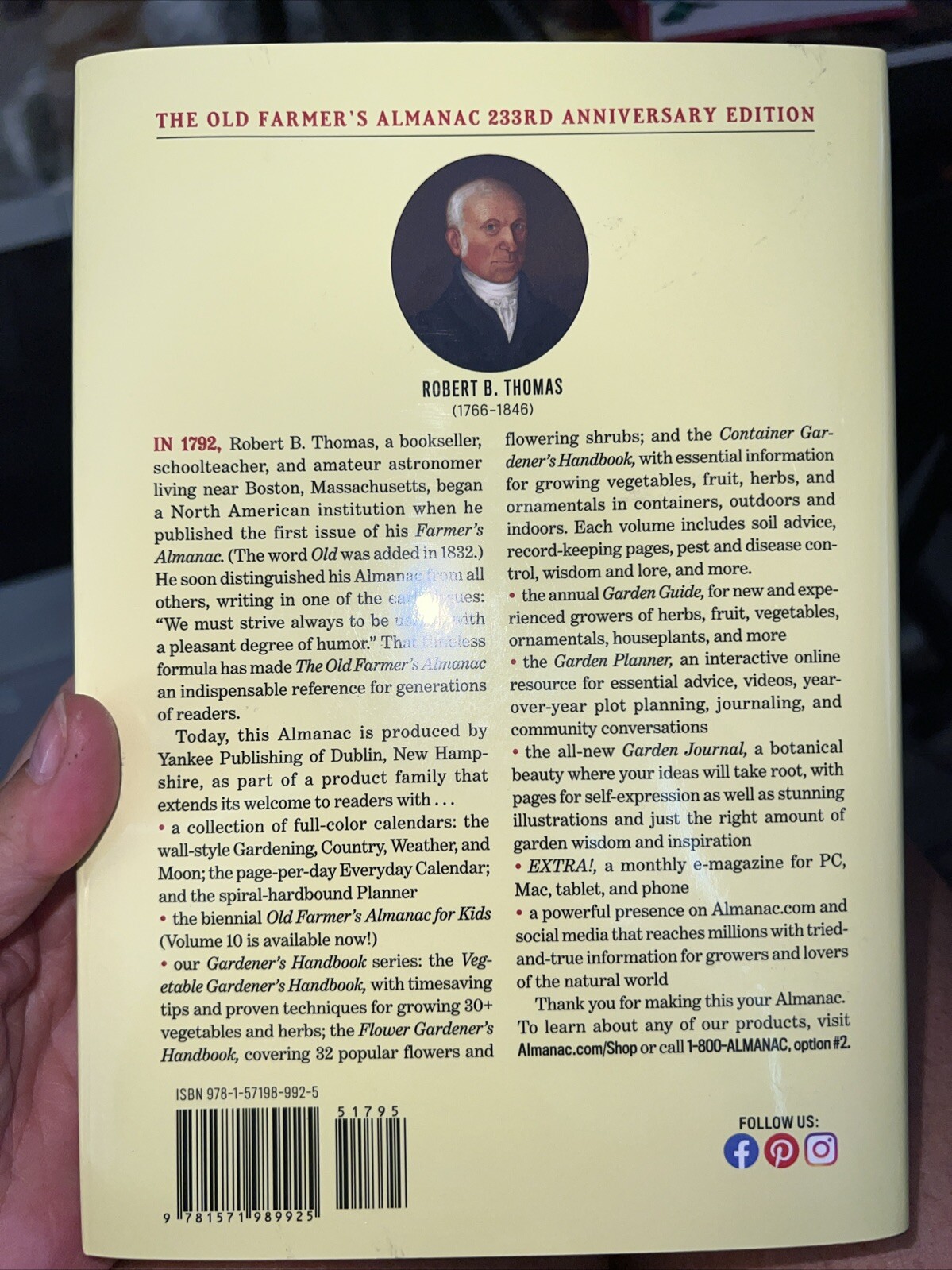 Old Farmer&rsquo;s Almanac The 2025 Old Farmer&rsquo;s Almanac (Hardback) (UK IMPORT)