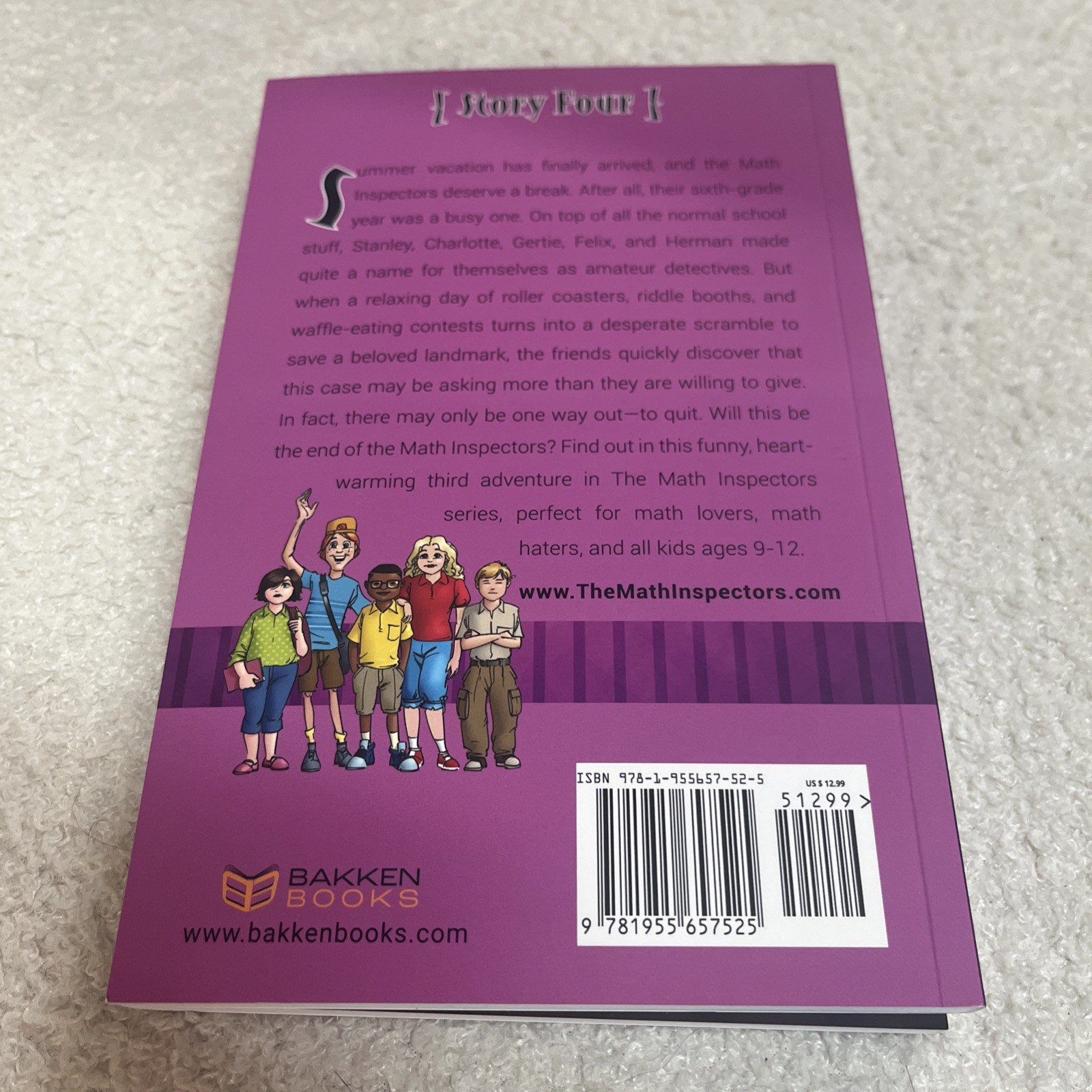 The Math Inspectors Books Complete Set 1-5 Lot PB Daniel Kenny Emily Boever