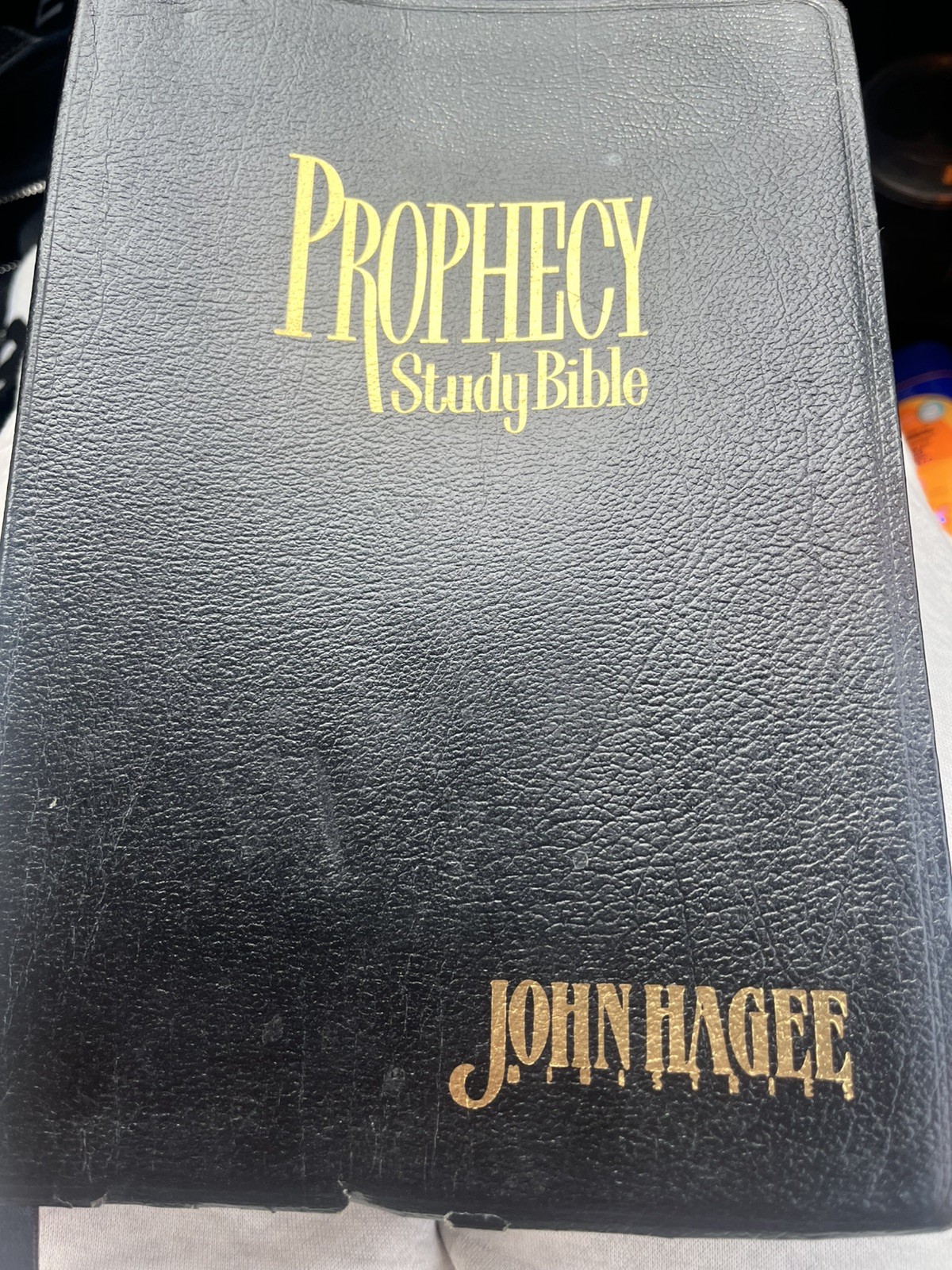 Prophecy Study Bible NKJV (John Hagee) Black Bonded Leather