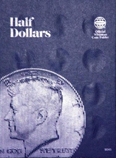 Whitman Coin Folder For US Half Dollars Plain Album Model 9045 New Free Shipping