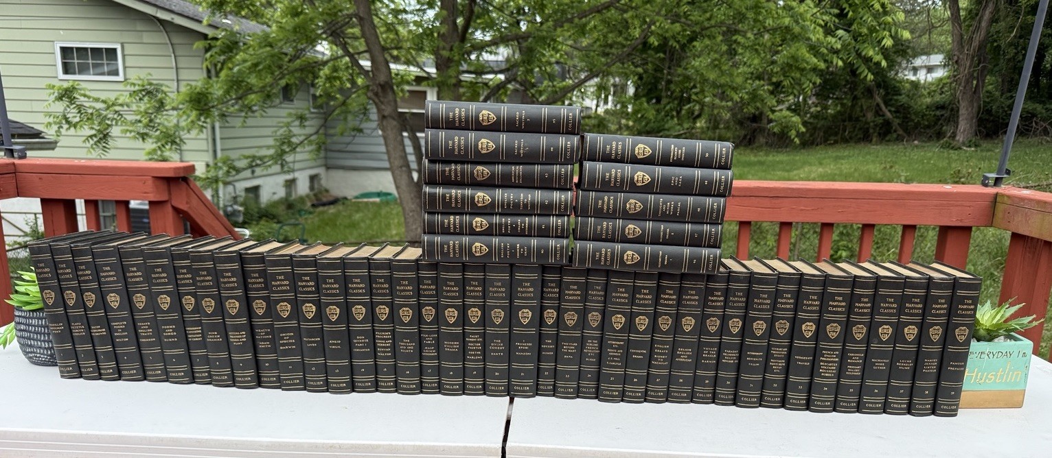Harvard Classics Complete Set 51 Volumes (1-50 + Lectures) 1909 Collier 1st Edit
