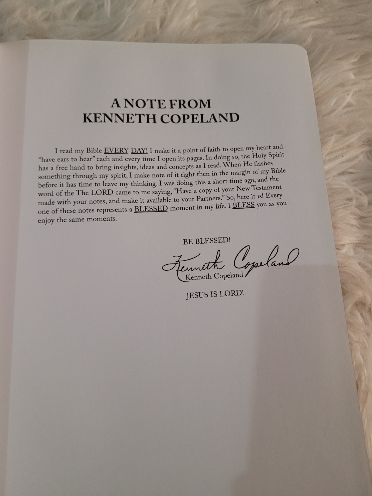Kenneth Copeland Personal Notes Edition New Testament-KJV by Kenneth Copeland…