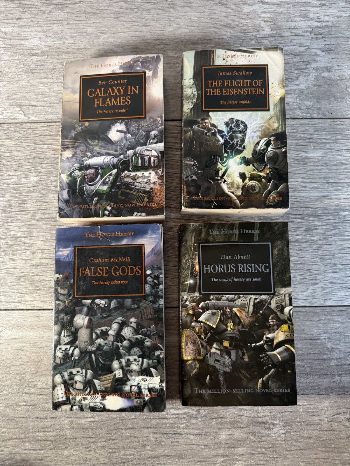 Warhammer 40k Horus Heresy Lot Paperbacks Galaxy Inflames False God Horus Rising