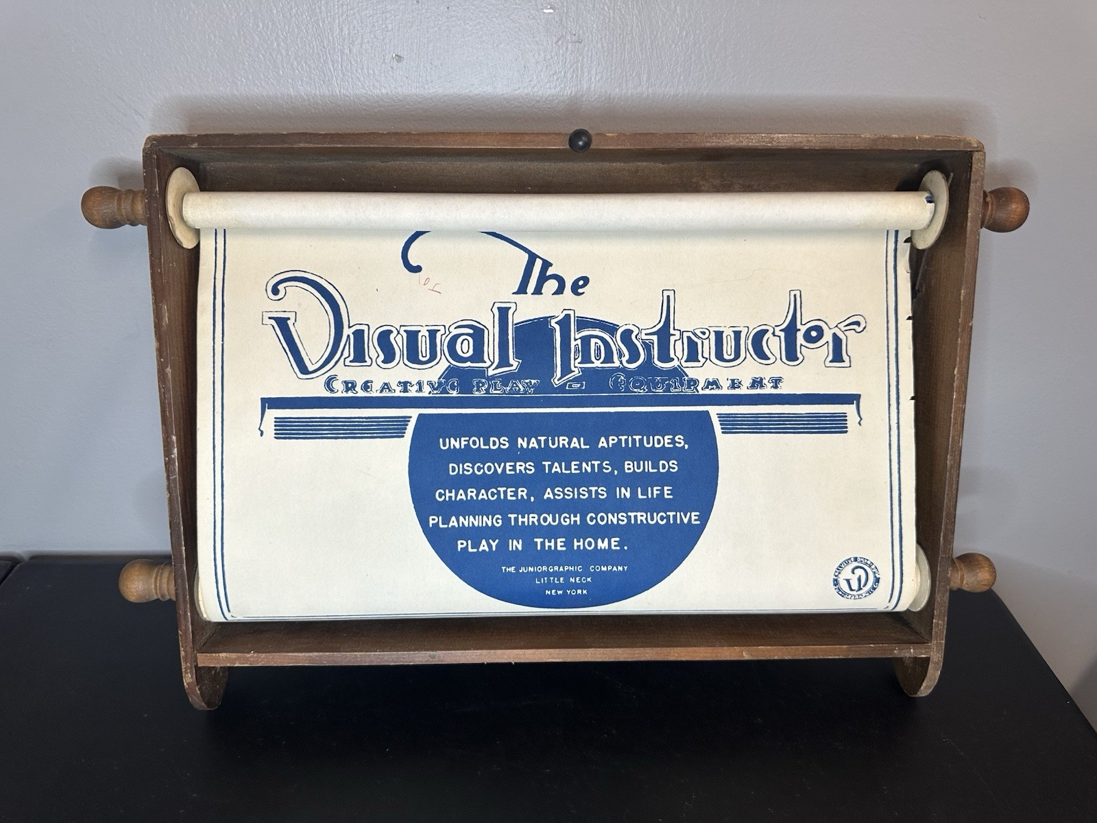 vintage Visual Instructor educational scroll/ How To Draw Scroll