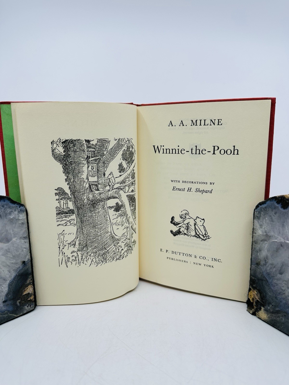A A Milne Winnie The Pooh 4 Book Lot HC DJ Ernest H Shepard 1961 Set Illustrated