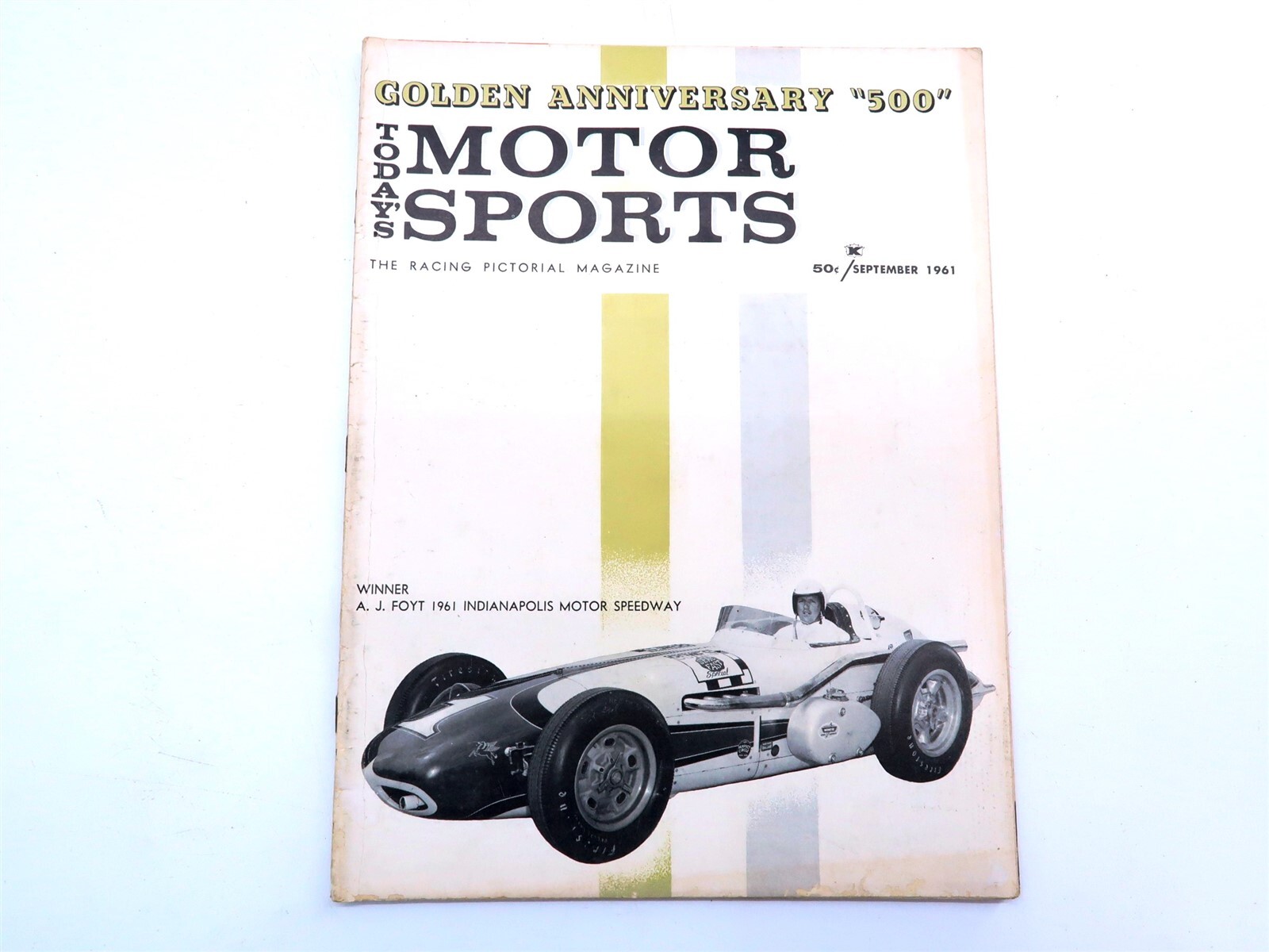 1961 TODAY&rsquo;S MOTOR SPORTS Magazine from September 1961 ~ Golden Anniversary 500