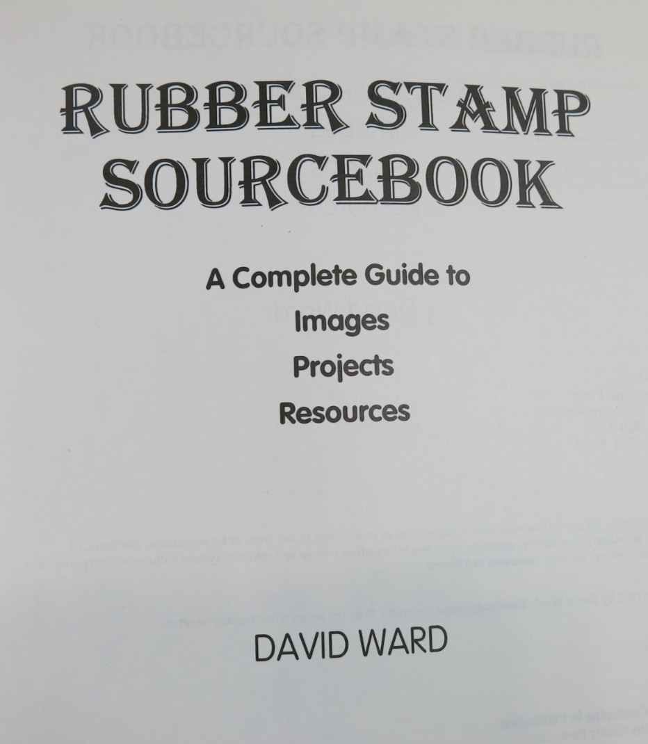 1995 Rubber Stamp Sourcebook: Complete Guide to Images Projects Resources, 334pg