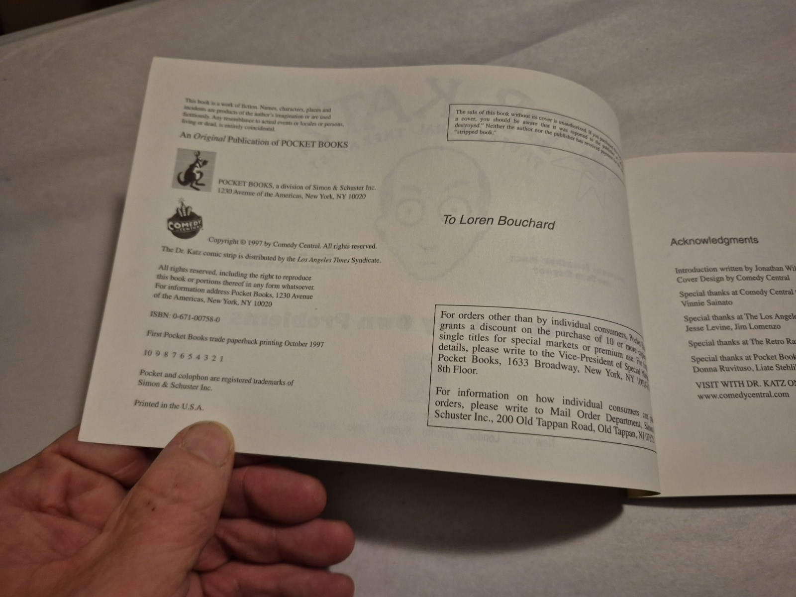 Comedy Centrals Dr. Katz : Hey I&rsquo;ve Got My Own Problems by Truxaw and Braudis VG