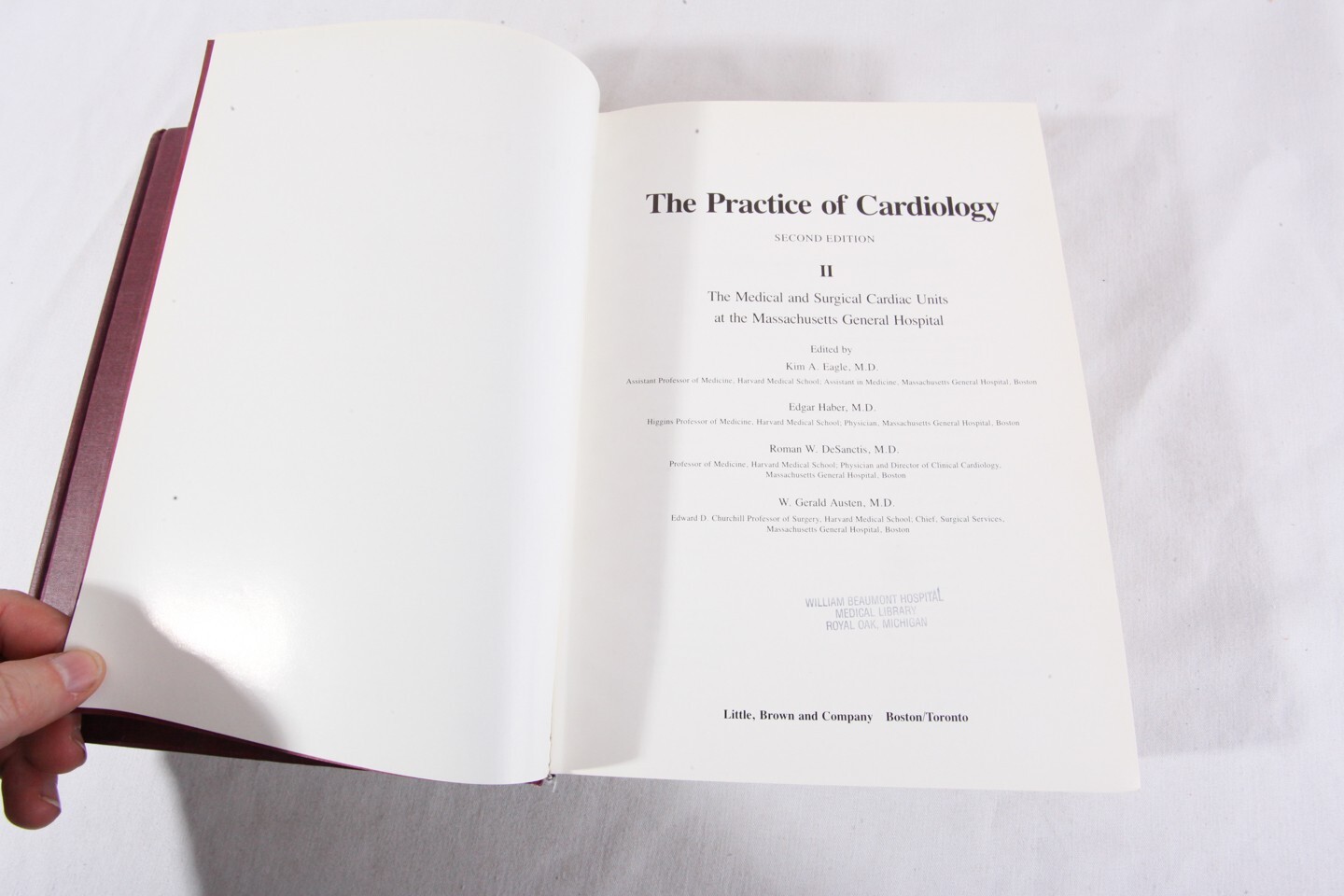 The Practice of Cardiology, 2nd Edition, Volume 1 & 2, Ex Lib, 1980 HC