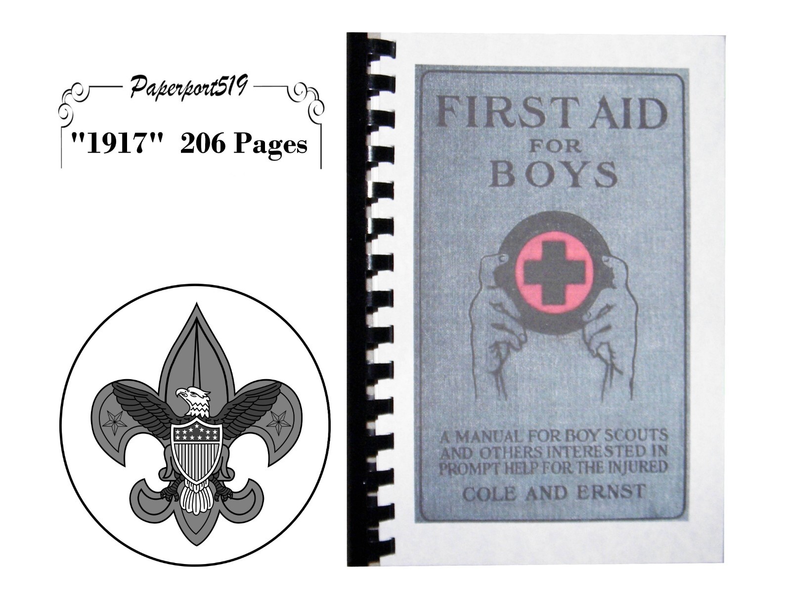 First Aid For Boys A Manual For Boy Scouts « 1917 » 206 Pages