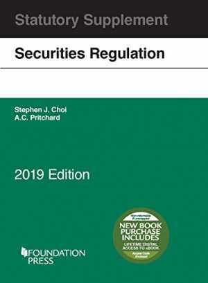 Securities Regulation Statutory – Paperback, by Choi Stephen J.; – Very Good
