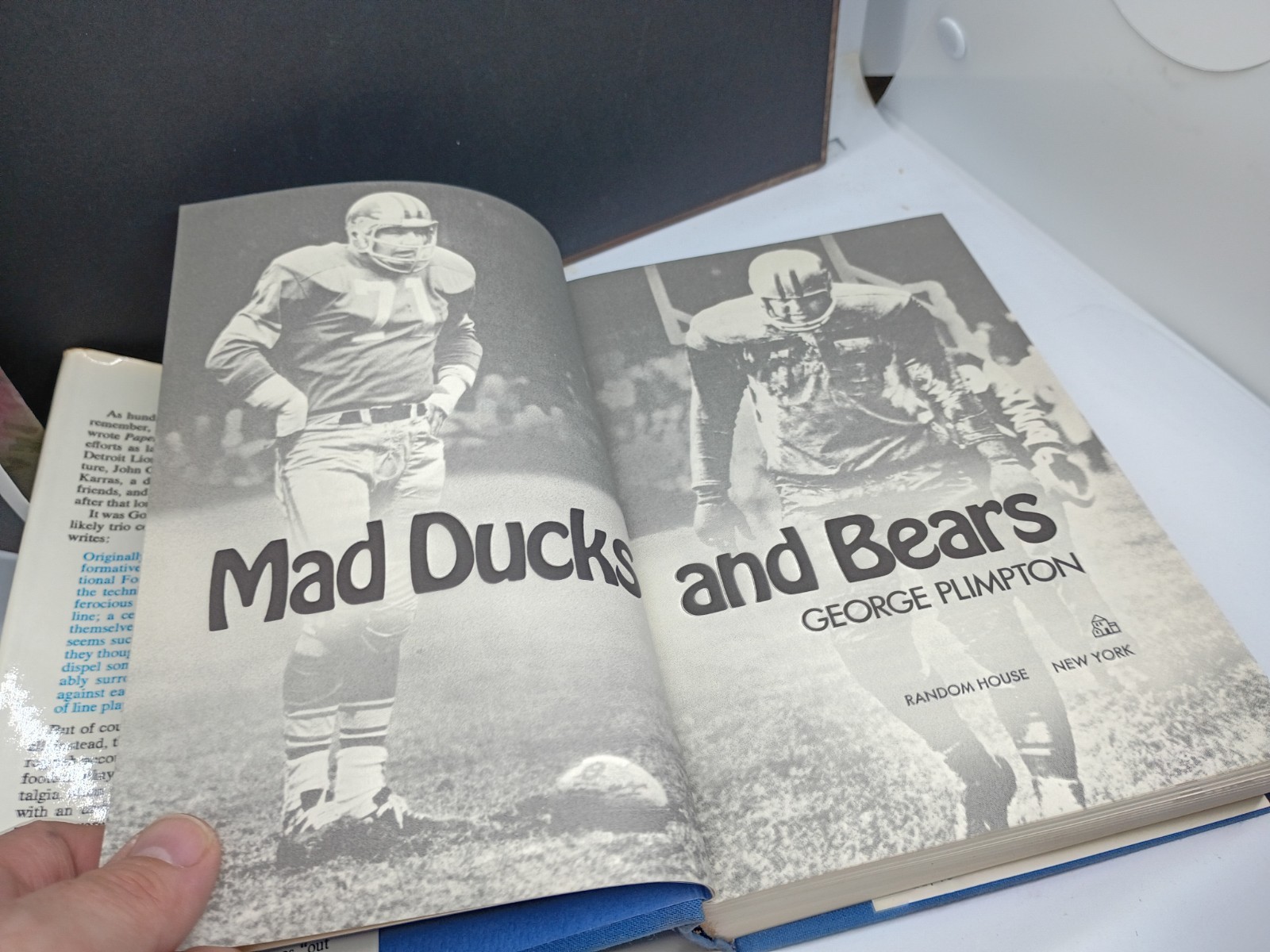 George Plimpton MAD DUCKS AND BEARS : Football Revisited 1st Printing Great Con