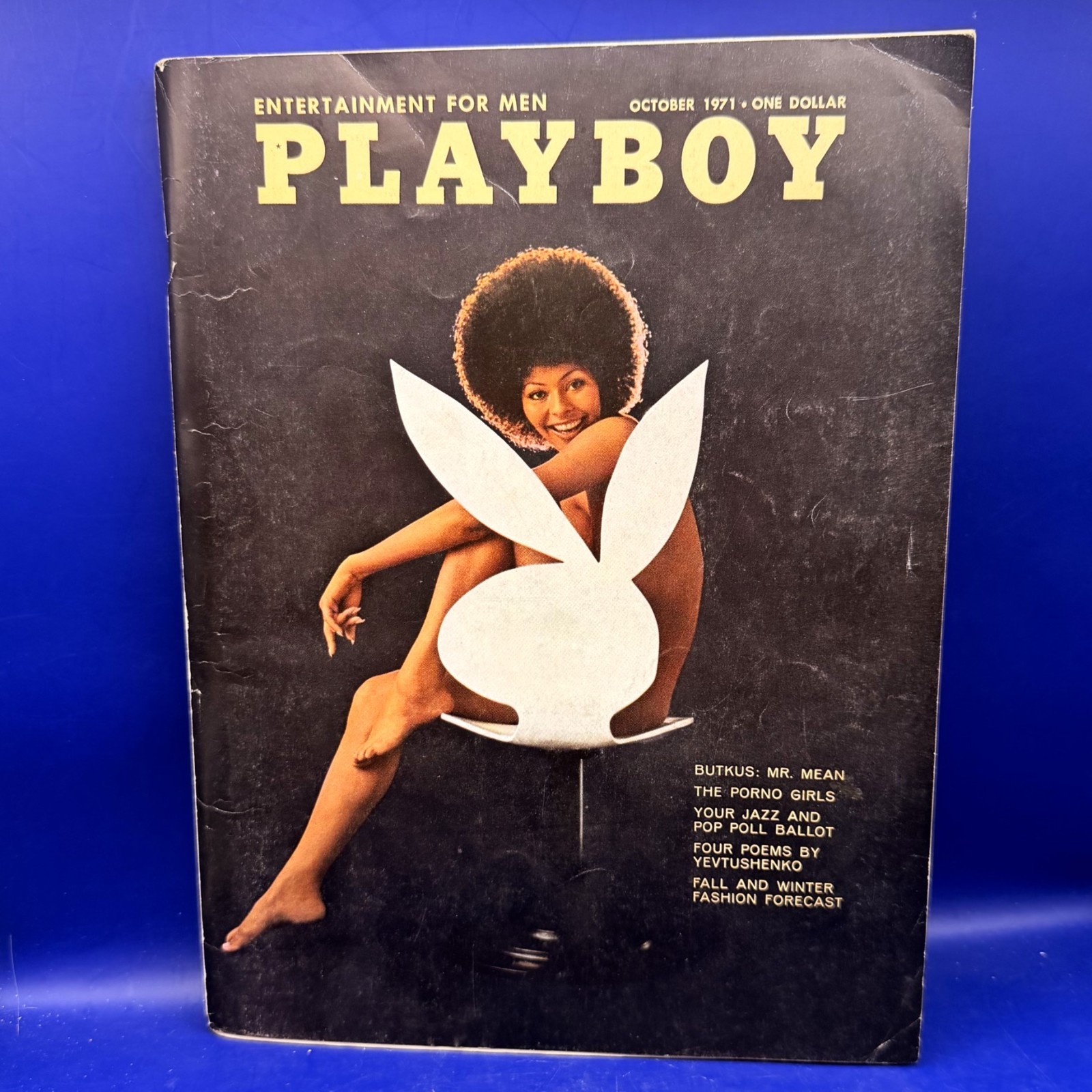 Playboy October 1971 Darine Stern Cover Men&rsquo;e Magazine Vargas Girl Dick Butkus