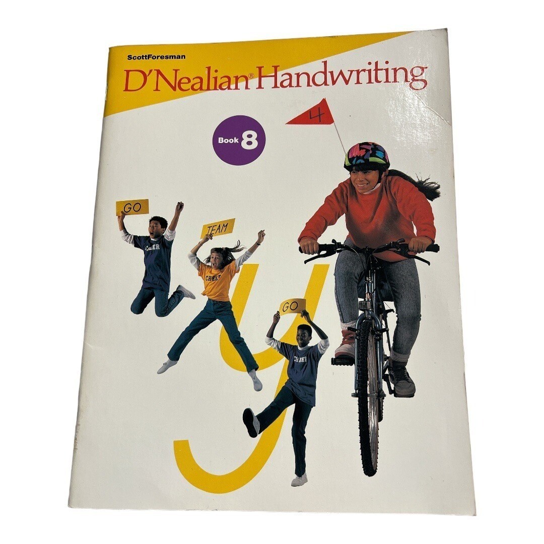 D&rsquo;Nealian Handwriting Book 8~1st Edition~ScottForesman Workbook 1993 M3 01