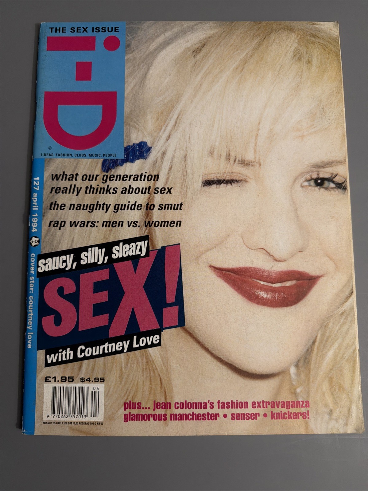 i-D Magazine #127 The Sex Issue April 1994 Courtney Love, Juergen Teller, Oasis