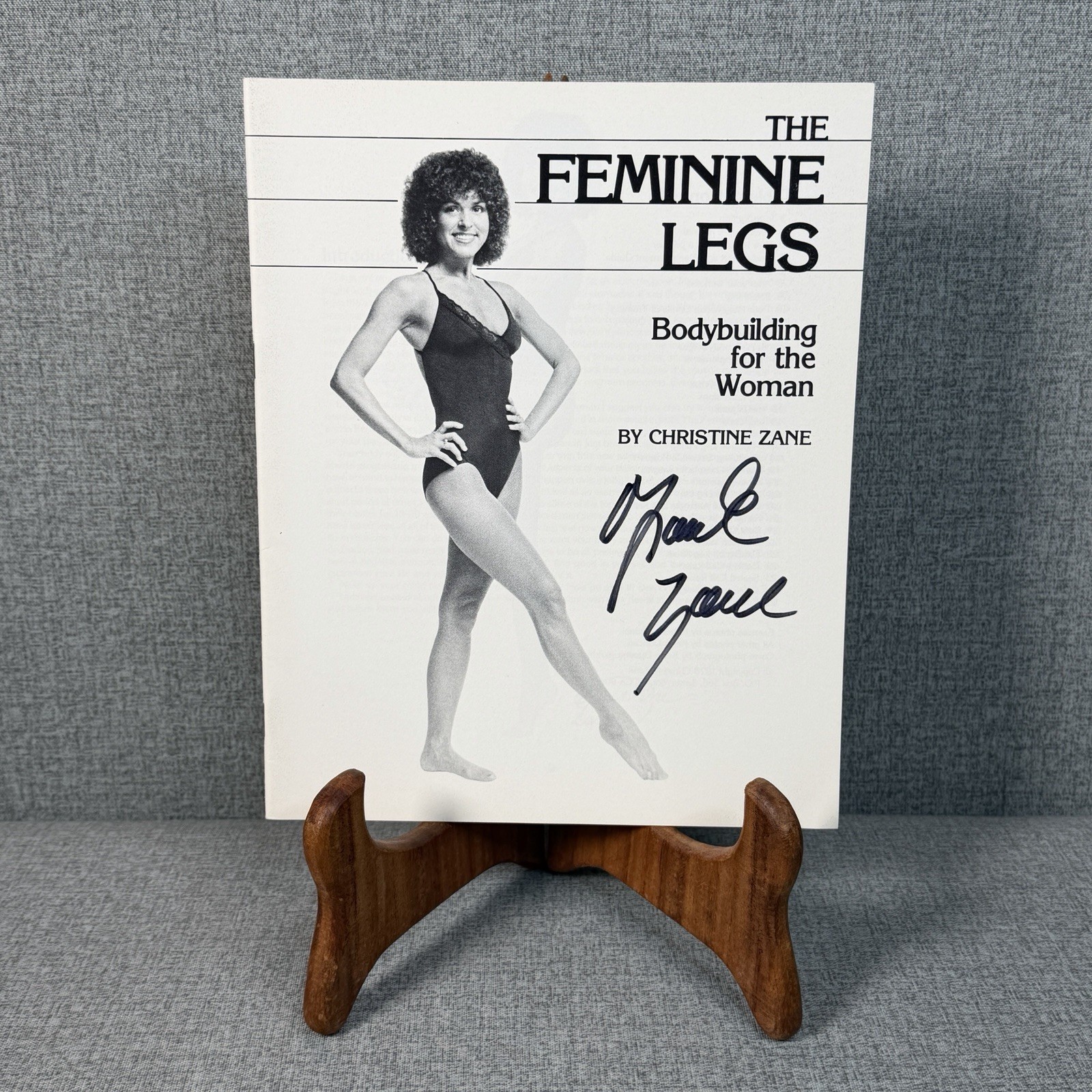 Frank Zane Signed Autographed The Feminine Legs Bodybuilding Original Book 1978