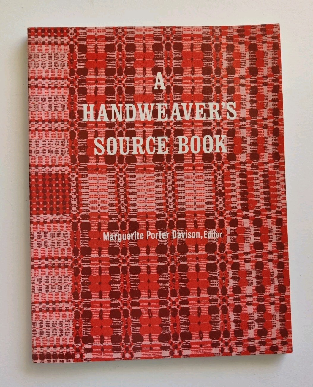 A Handweavers Source Book Marguerite Davison Orange Book Textile Weaving Designs