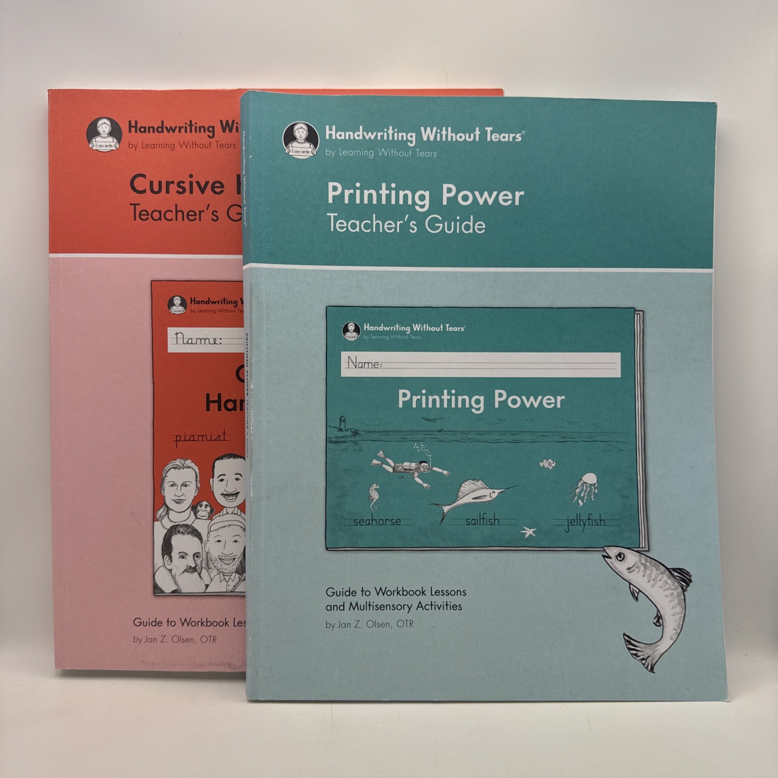 Handwriting Without Tears Teacher’s Guide Lot of 2: Printing Power & Cursive