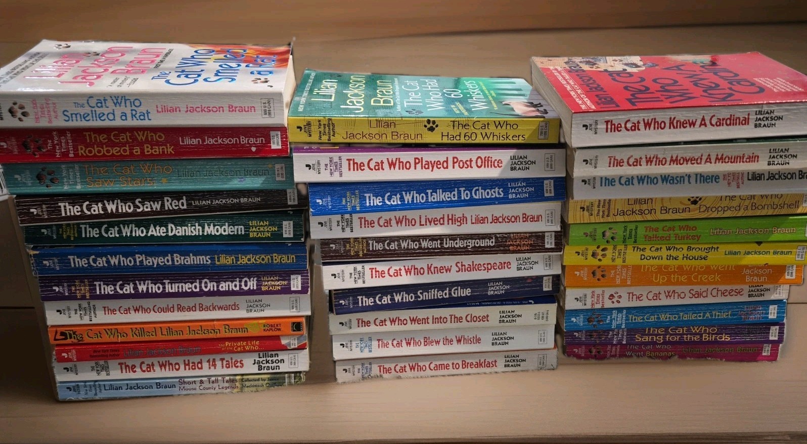 Lot Of 34 The Cat Who books Complete Series Lilian Jackson Braun + Extras VG