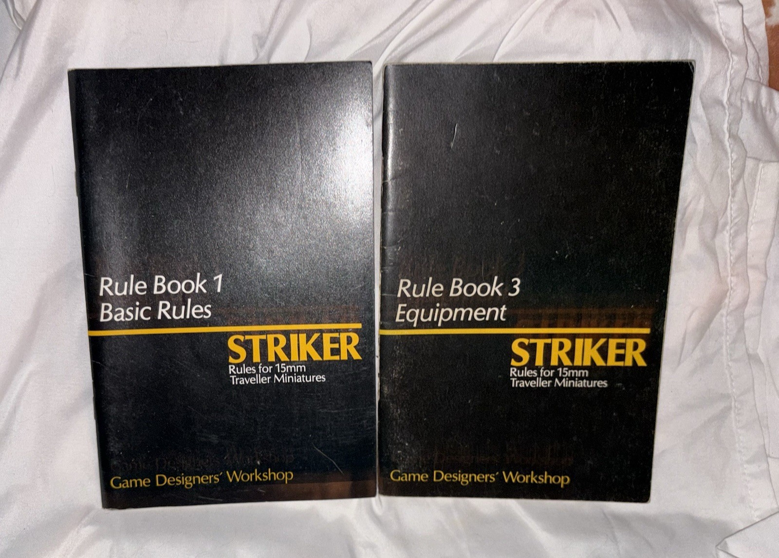 GDW Traveller Striker 15mm Miniatures Rules – Books 1 & 3 ONLY – Vintage 1981