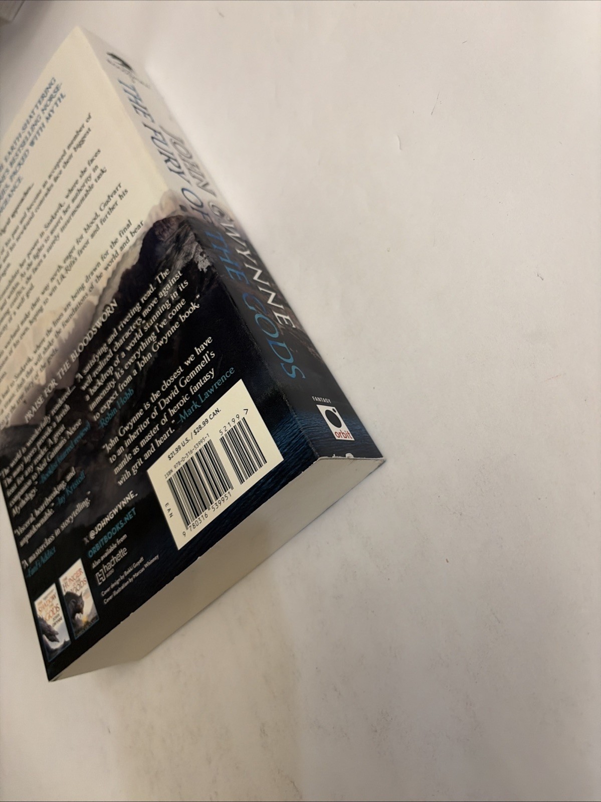 The Bloodsworn Trilogy Shadow/Hunger/Fury of the Gods, Paperback, John Gwynne