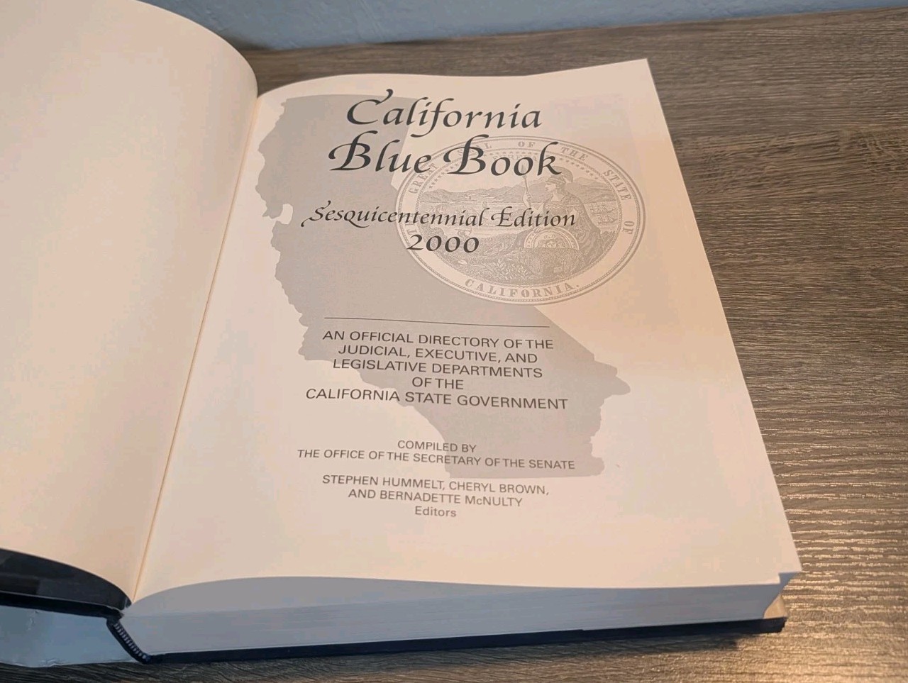 California Blue Book 1850-2000 Sesquicentennial Ed Hardcover **GOOD-TO-BETTER**