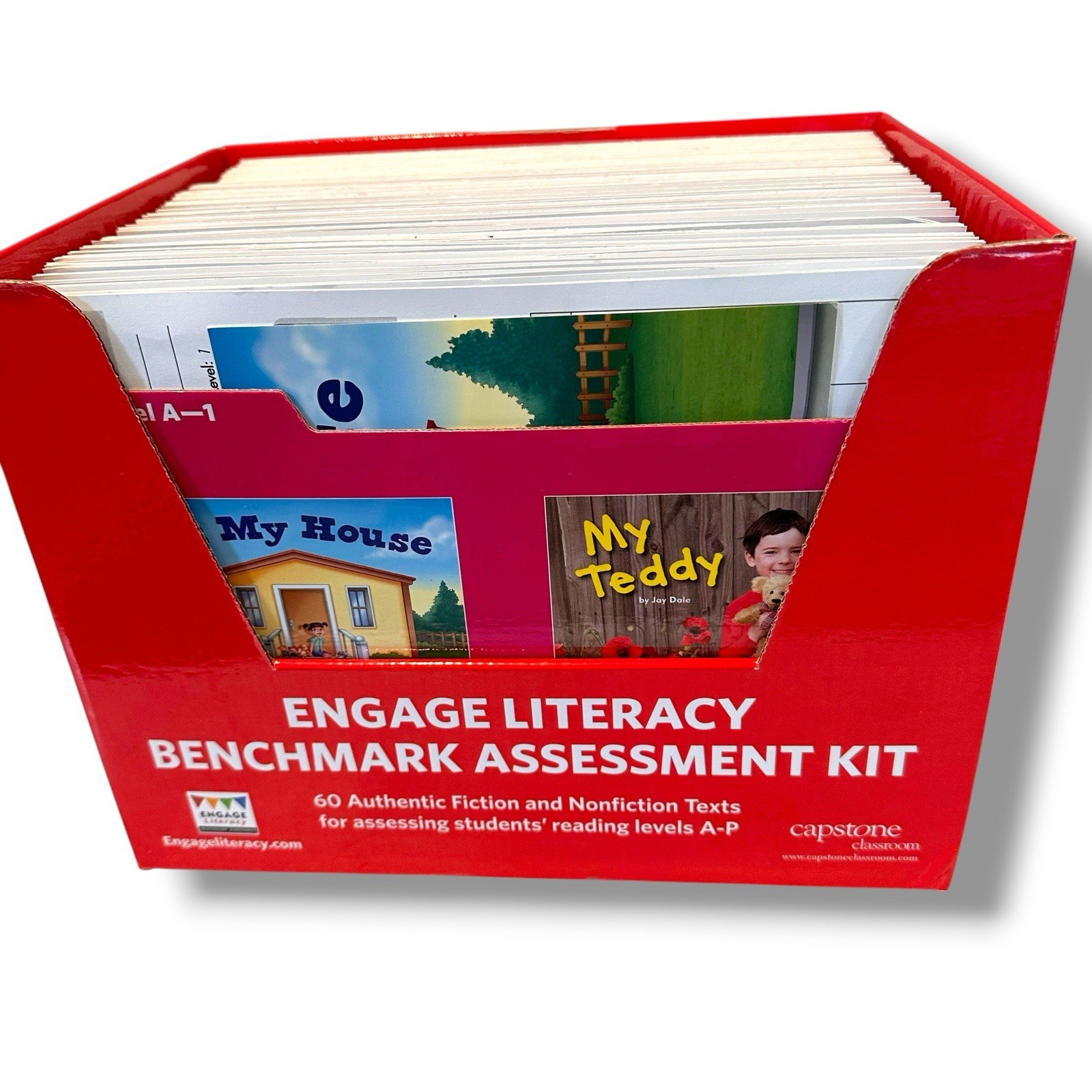 Engage Literacy Benchmark Assessment Kit Level A-P Capstone Classroom 60 texts