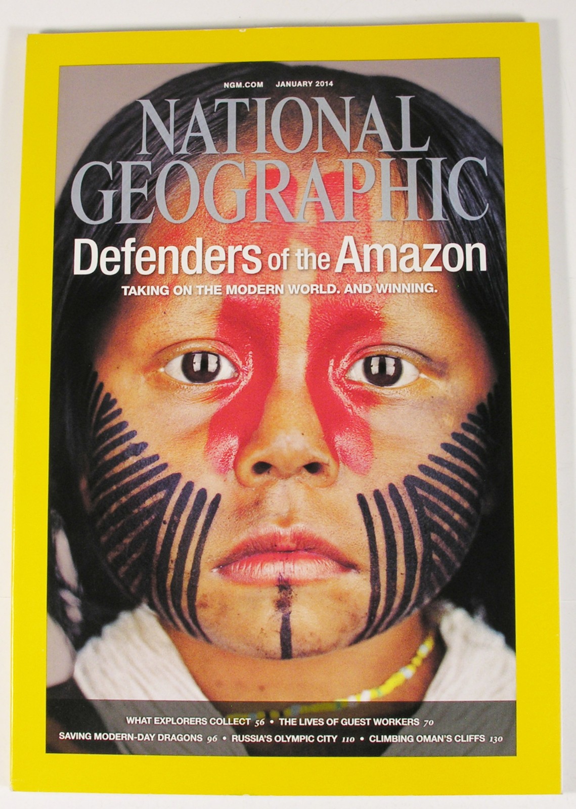 NATIONAL GEOGRAPHIC MAGAZINE 2014 JAN AMAZONIAN TRIBES SCIENTIFIC COLLECTIONS
