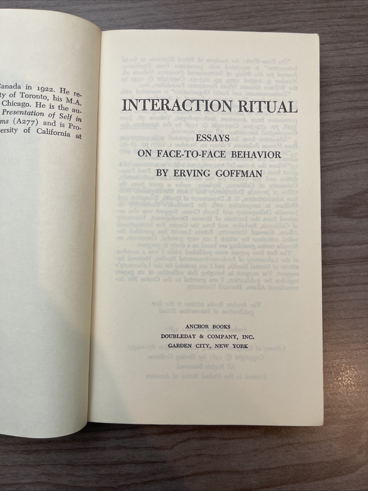Erving Goffman-Interaction Ritual-Psychology-Interactions-Relations-Sociology-
