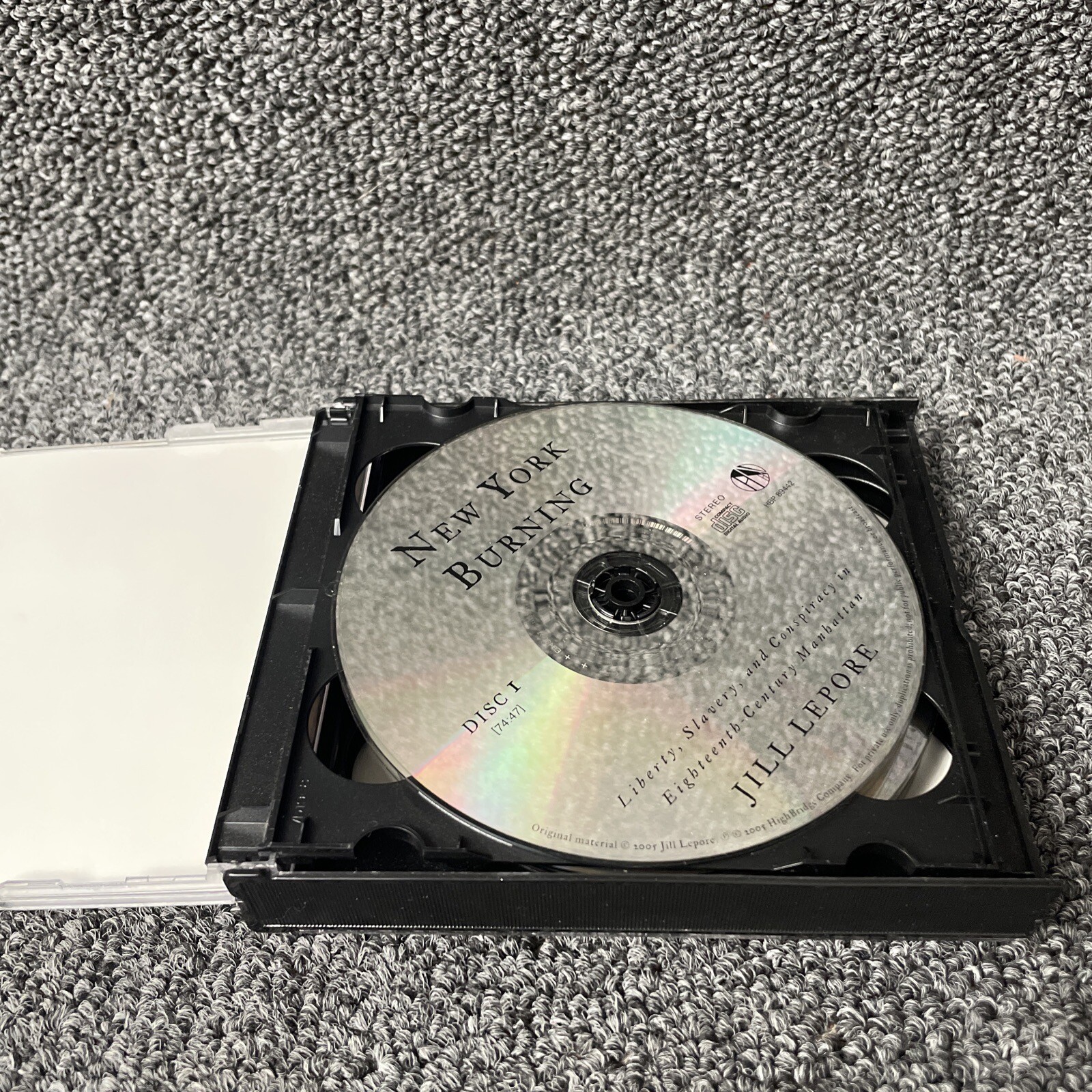 New York Burning Audio Jill Lepore 6 CD Set 2005 Rare Liberty Slavery Conspiracy