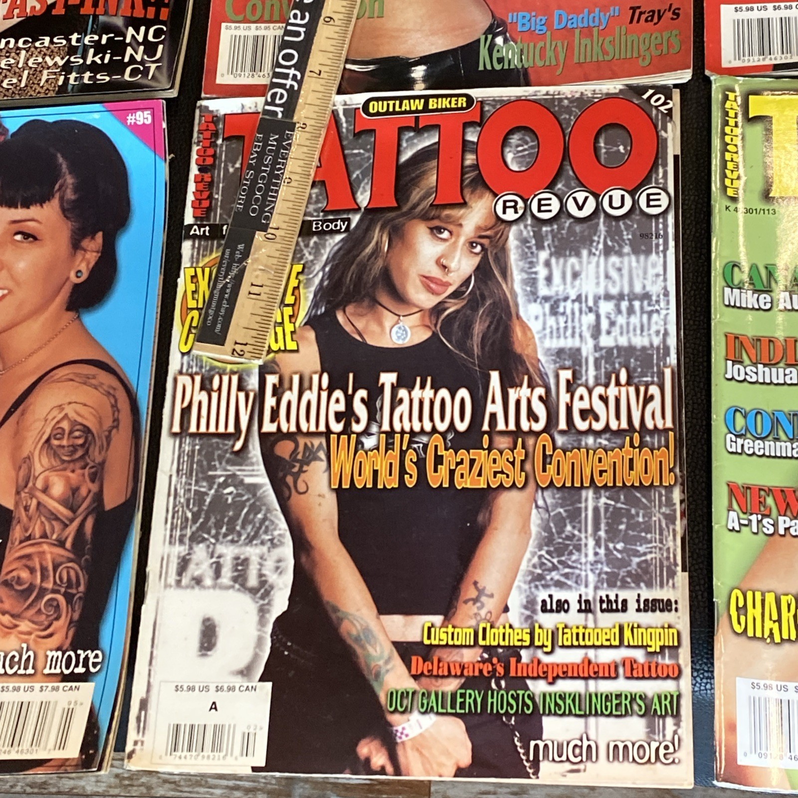 Lot of 17 Issue Vintage Tattoo Revue Magazine Late 1990s 2000s Ink Design Ideas