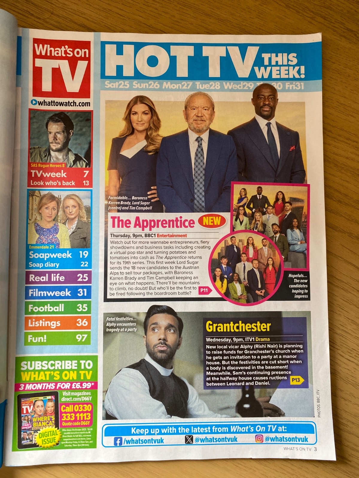 What’s On TV Magazine – 25-31 January 2025