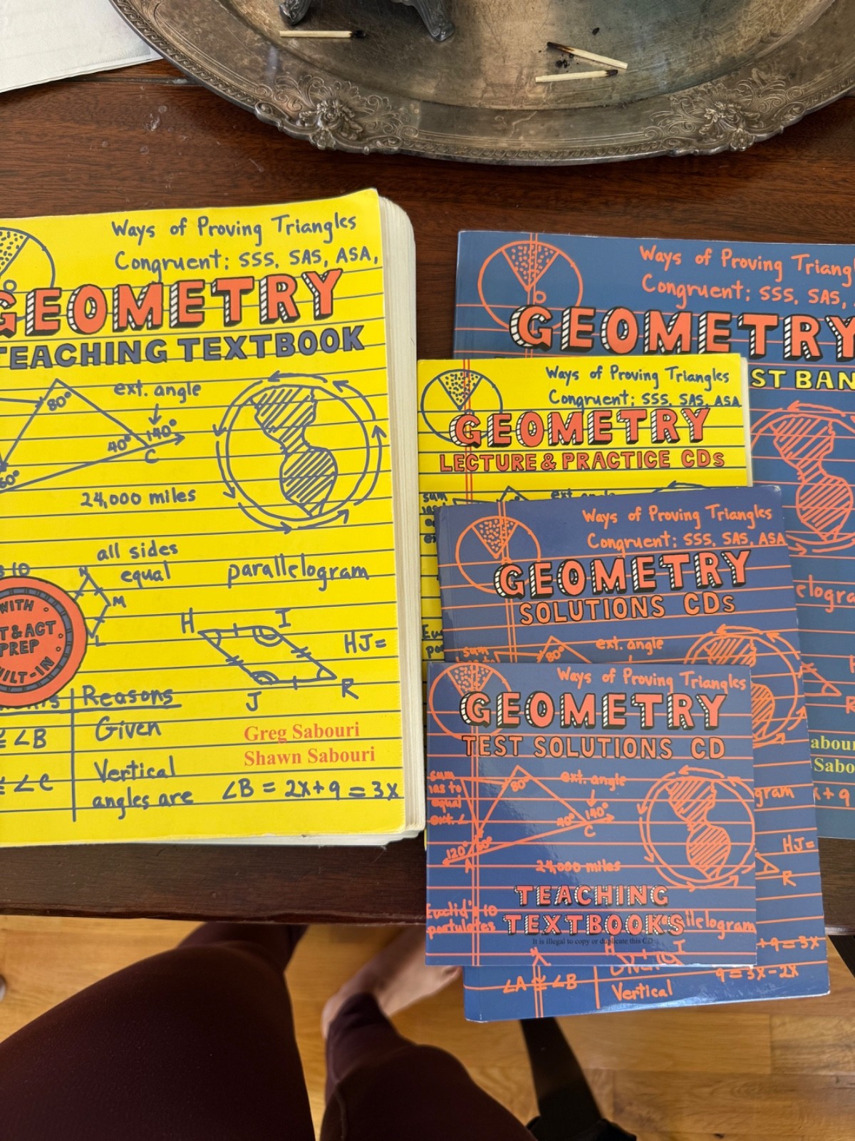 Teaching Textbooks GEOMETRY Complete SET: Textbook, Answer Key & Test Bank, CDs