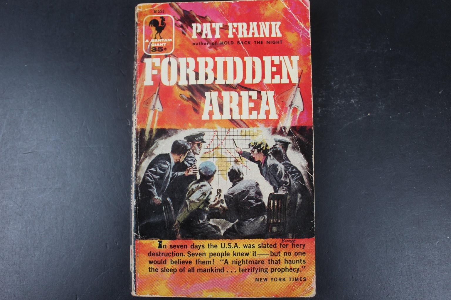 Forbidden Area Pat Frank 1957 First Bantam Edition Cold War Thriller Paperback