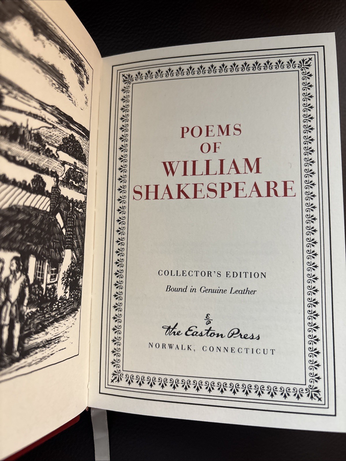 Poems Of William Shakespeare Collectors Edition,1995 Hardcover Easton Press READ