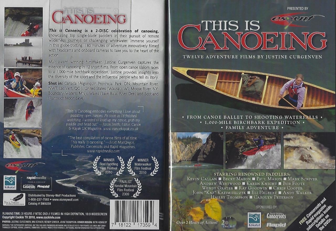 This is Canoeing 12 Adventure Films 2 DVD Set NEW 3 Hours