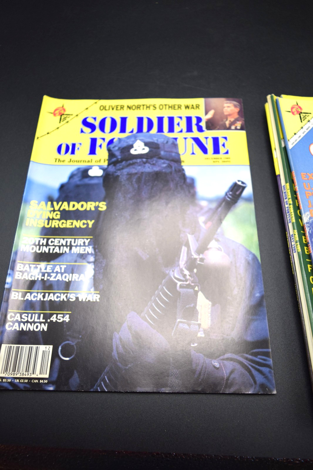 Lot of 7 Soldier of Fortune Magazines Jan Feb Apr May Aug Sep Dec 1989