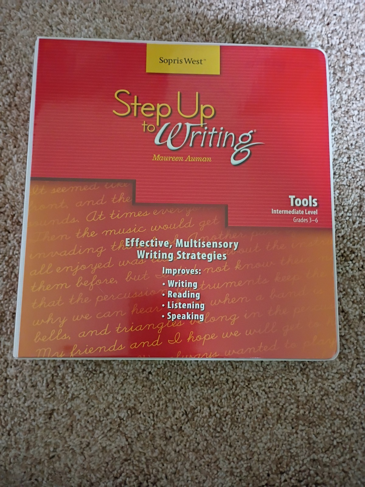 Gr 3-6 Step Up to Writing Intermediate Level: Effective, Multisensory Sopis West
