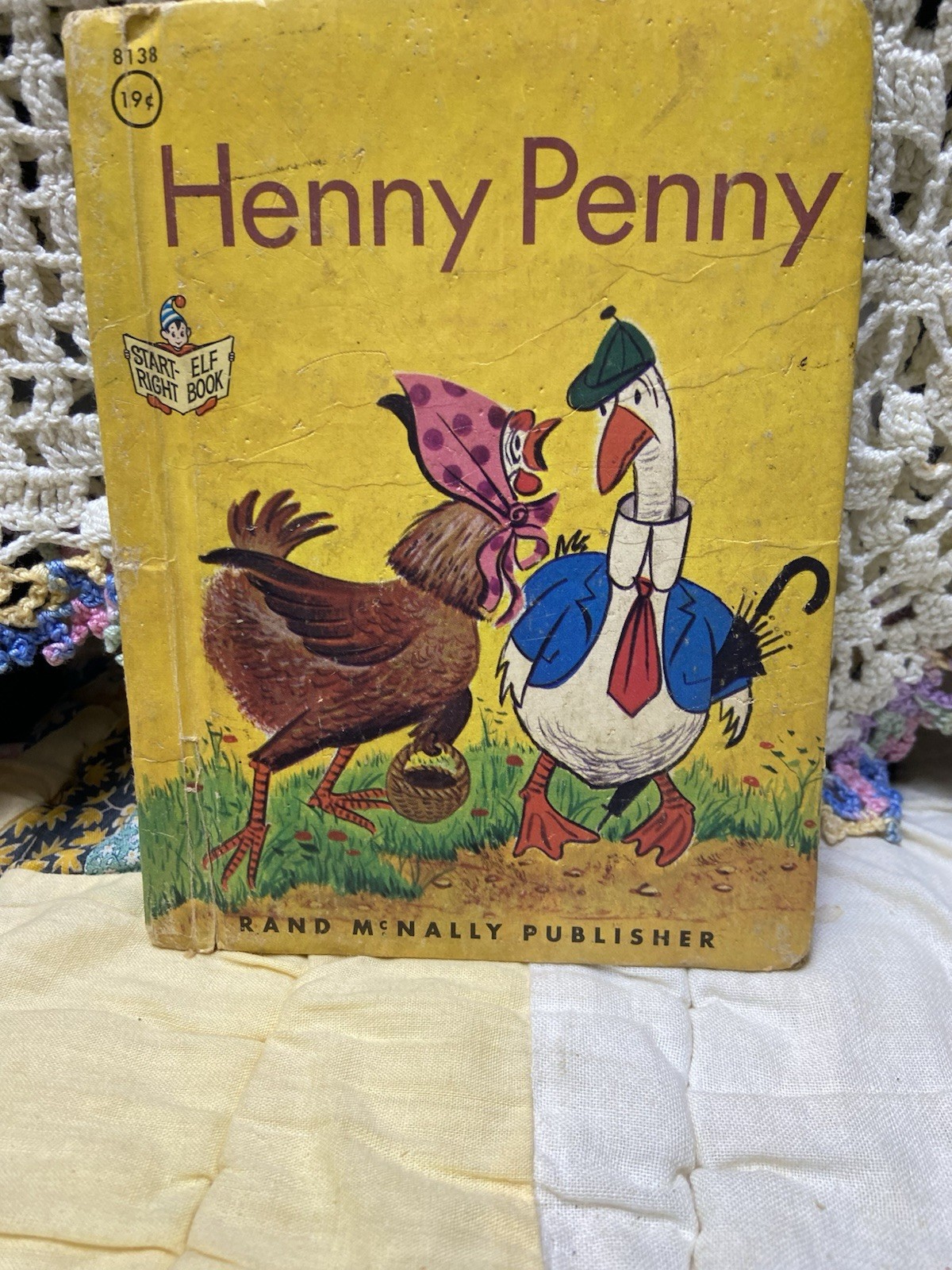 Henny Penny Rand McNally Publishers VTG Childrens Book 1966 Wadsworth