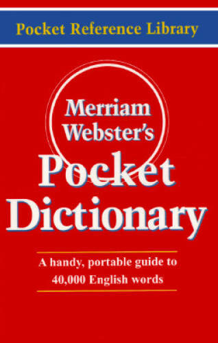 Merriam-Webster&rsquo;s Pocket Dictionary (Pocket Reference Library) – GOOD