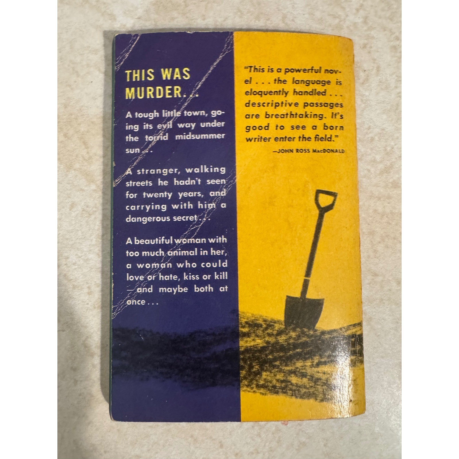 The Hidden Grave Peter Hardin Dell 922 Vintage 1955 Paperback Mystery Book