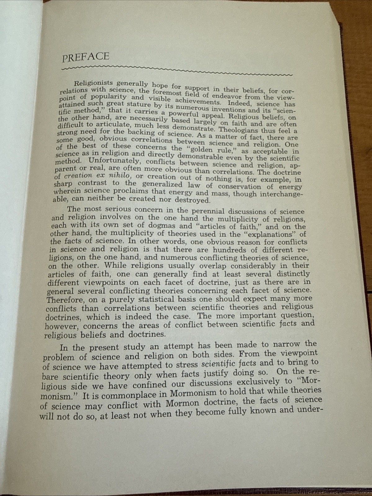 Science And Mormonism: Correlations, Conflicts and Conciliations Cook 1967 HBDJ