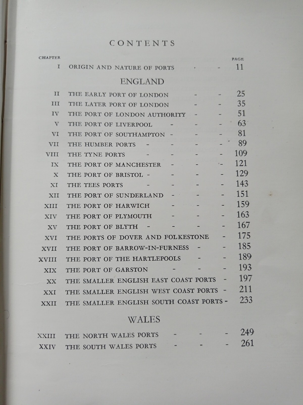 The Ports of The United Kingdom by Sir David J. Owen 2nd Revised Edition 1948