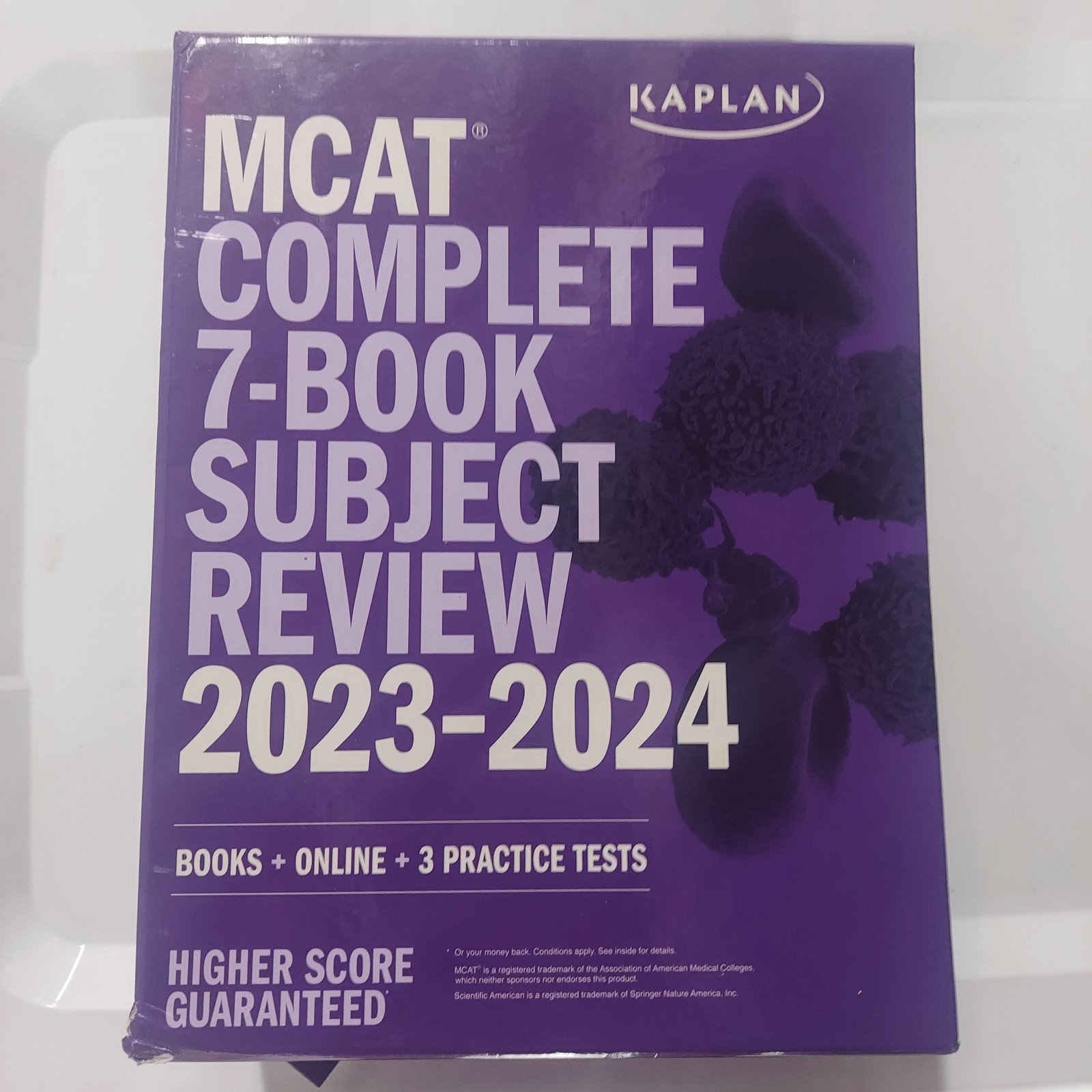 Kaplan MCAT Incomplete 6 Book Subject Review 2023-2024 Prep Set w/ Online
