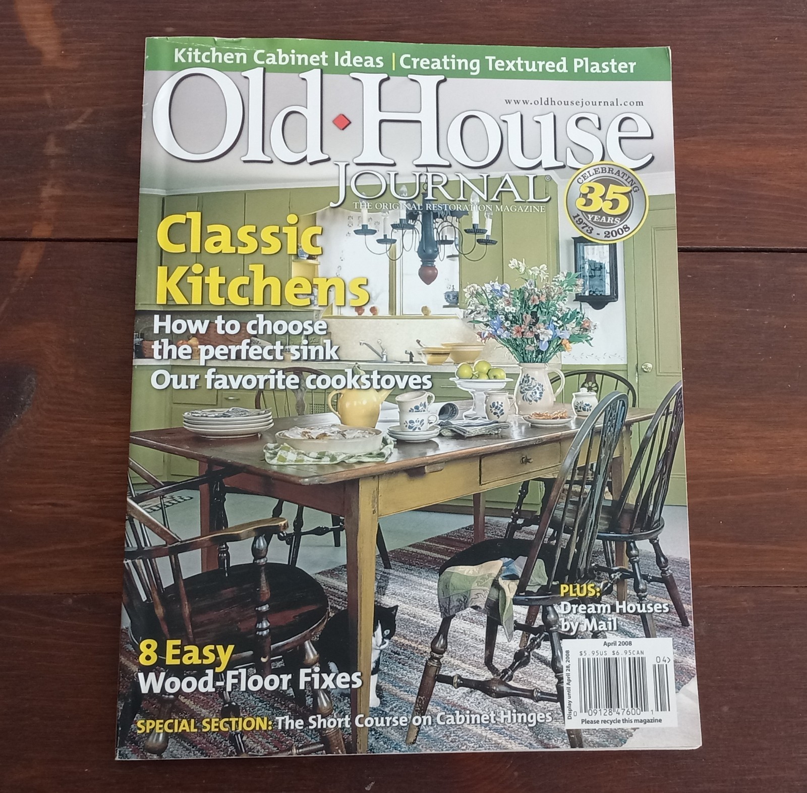Old House Journal Magazine April 2008 EXCELLENT Condition 104 pages