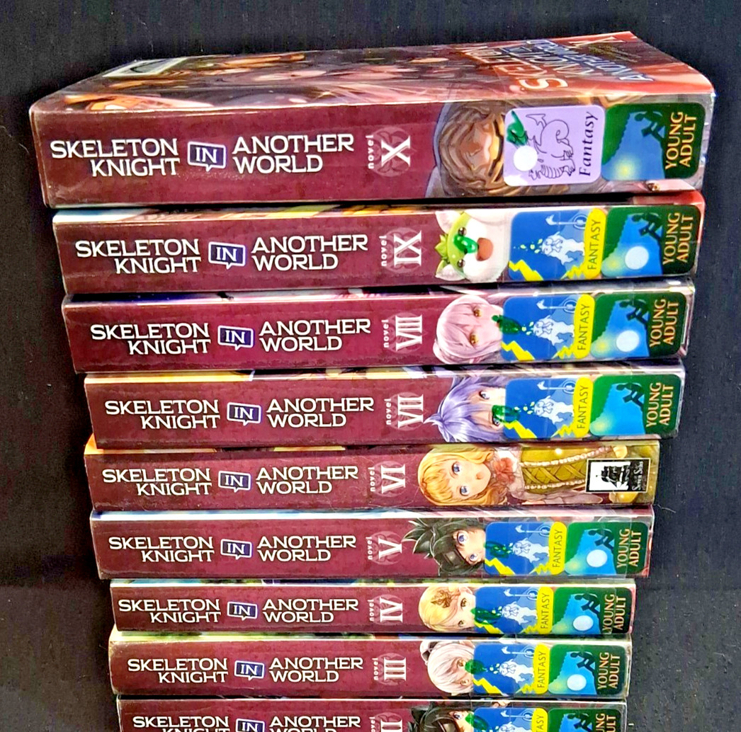 Skeleton Knight in Another World Light Novels Volumes 2-10~English~Ex-Lib~MAPL