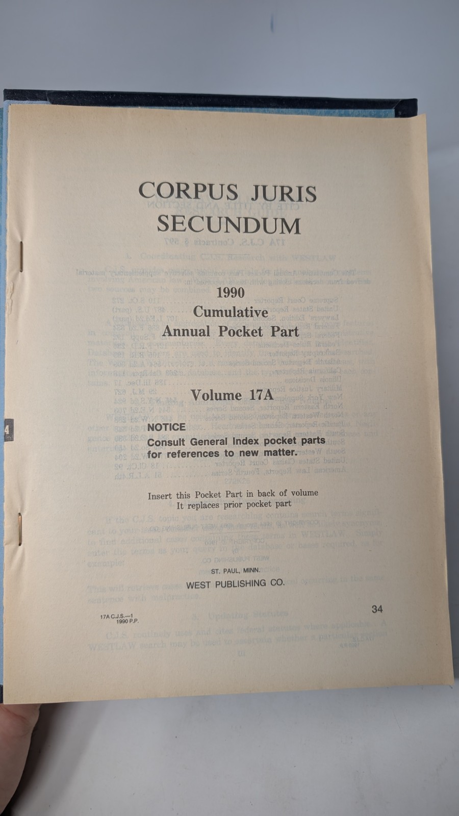 Corpus Juris Secundum Volume 17 & 17A – Contempt – Contracts – Contribute